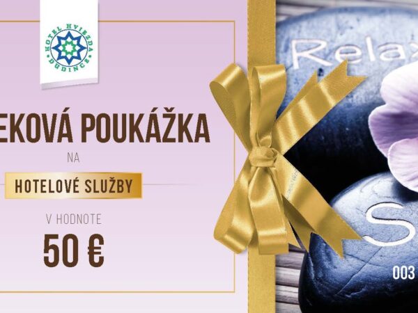 darčekový poukaz do hotela HVIEZDA v Dudinciach