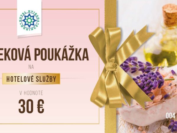 darčekový poukaz do hotela HVIEZDA v Dudinciach