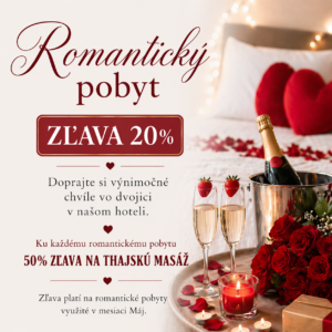 Romantický pobyt pre 2 v Hoteli Hviezda.